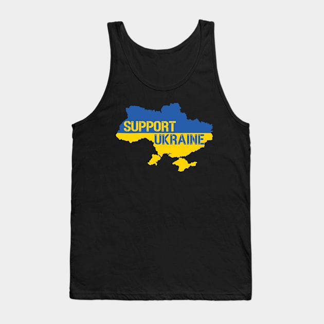 SUPPORT UKRAINE - PROTEST Tank Top by ProgressiveMOB